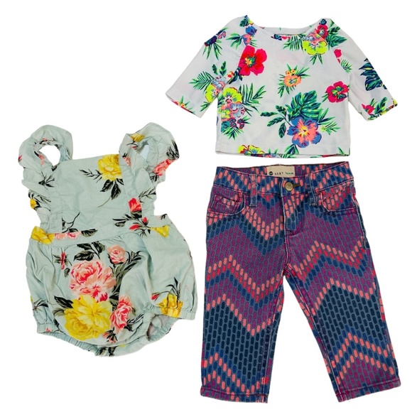 Roxy denim Jeans swim top jumper size 6-12 good condition - Picture 1 of 8